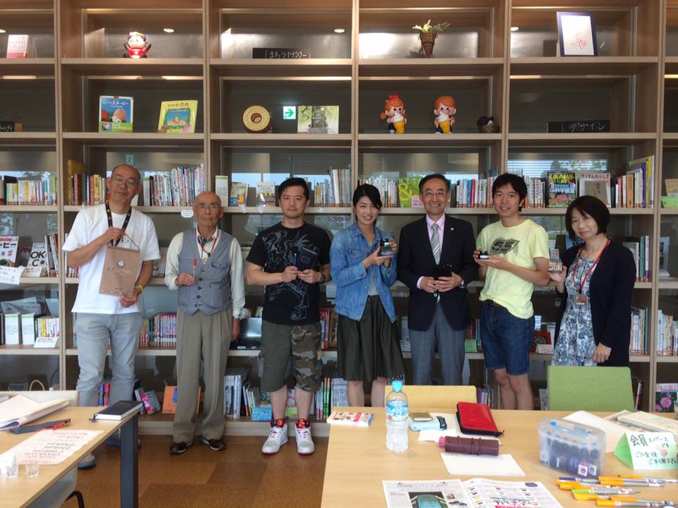 まちライブラリーにてKobe INK物語