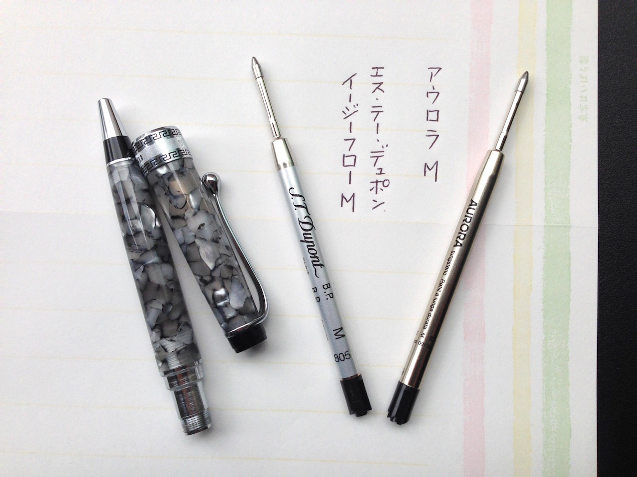 万年筆シリーズのボールペン軸