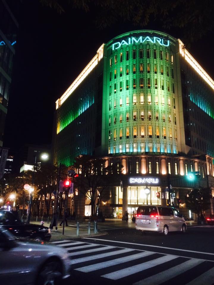 旧居留地ライトアップ試験点灯