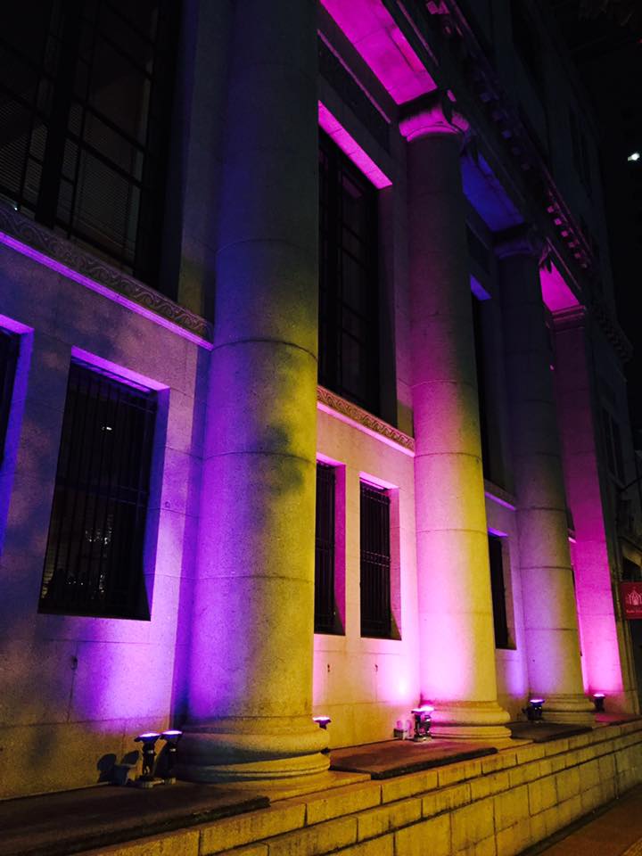 旧居留地チャータードビル ライトアップ