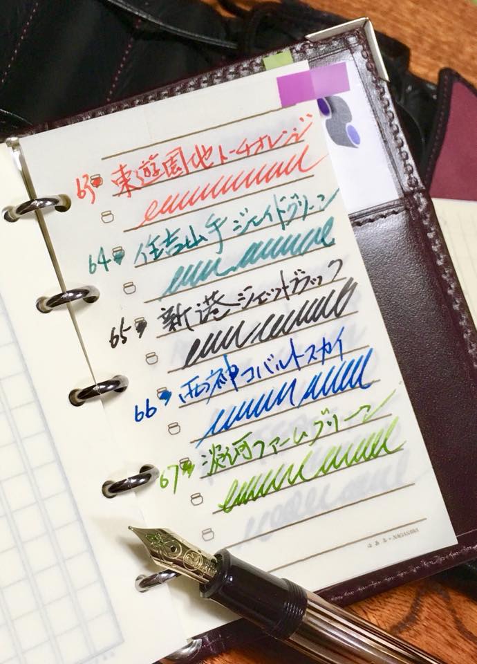 Kobe INK物語 サンプル帳創り