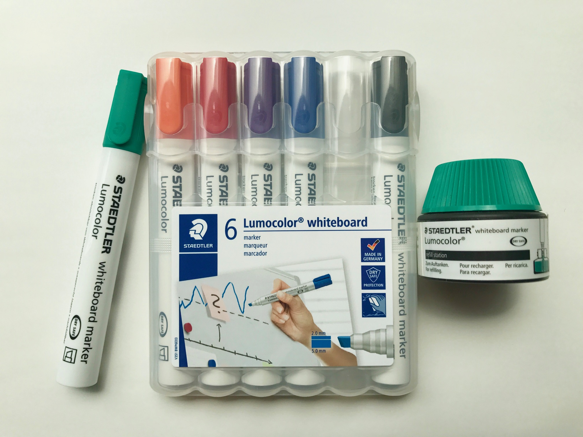 第百五十五回「ステッドラー ルモカラー ホワイトボードマーカー 角芯 6色」