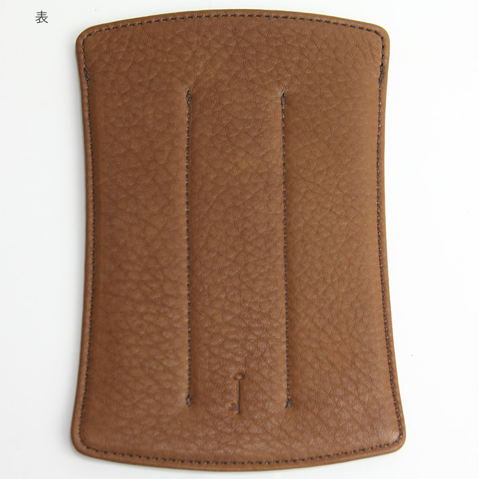 NAGASAWA PenStyle　3本差しL キップレザー ペンケース　栗茶