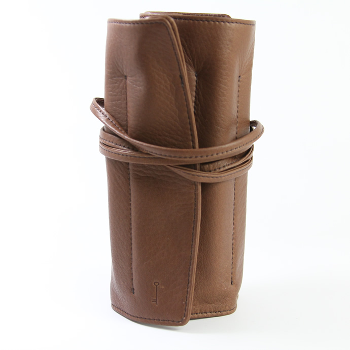 【限定】NAGASAWA PenStyle　10本差し キップレザー ロールペンケース　栗茶