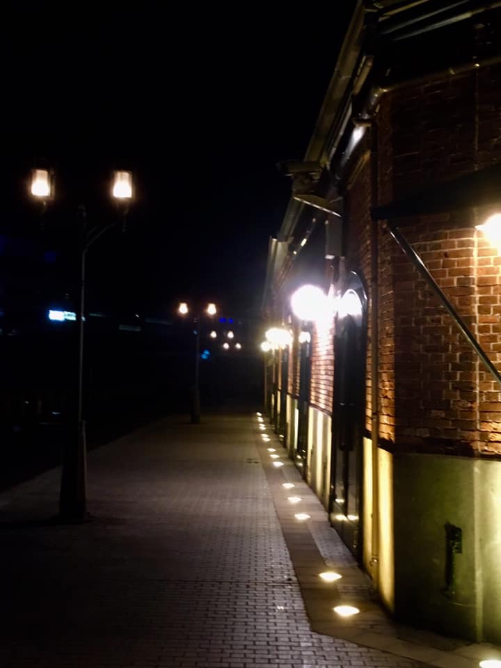 神戸煉瓦倉庫の夜、TV取材