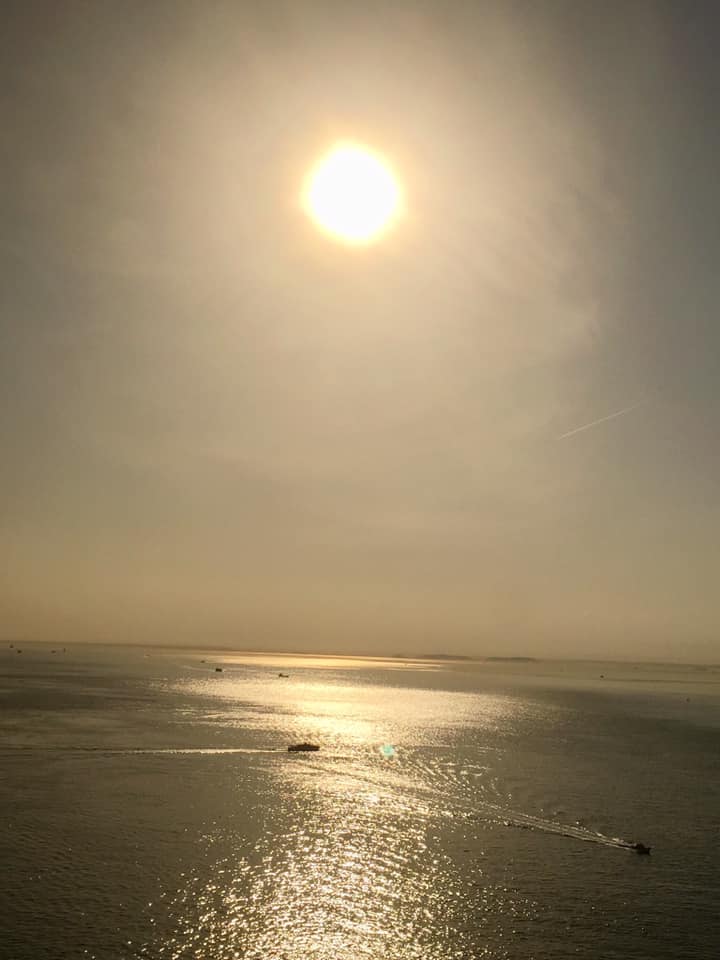 明石海峡大橋からの光景