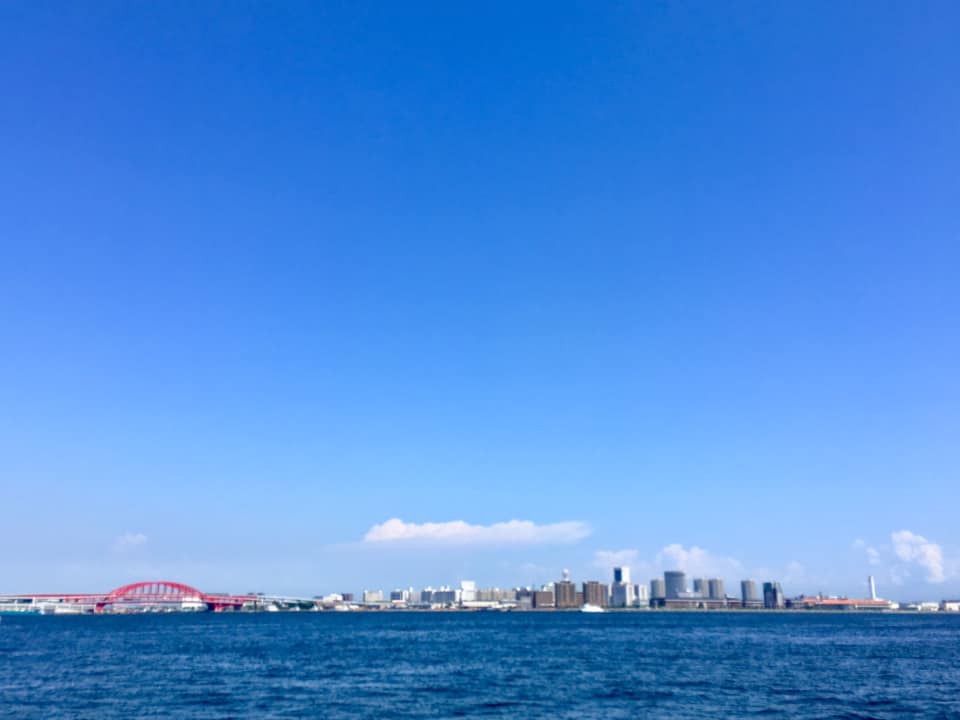 梅雨明けの神戸ハーバーランド