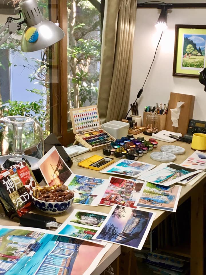 マテウシュ氏のアトリエにて