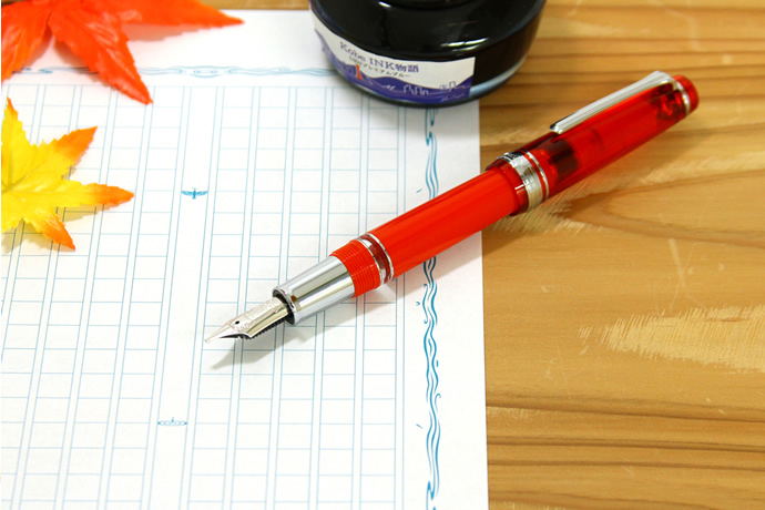 神戸市消防局×ナガサワ文具センター　限定万年筆　【RESCUE RED/レスキューレッド】プロフェッショナルギア　レアロベース　