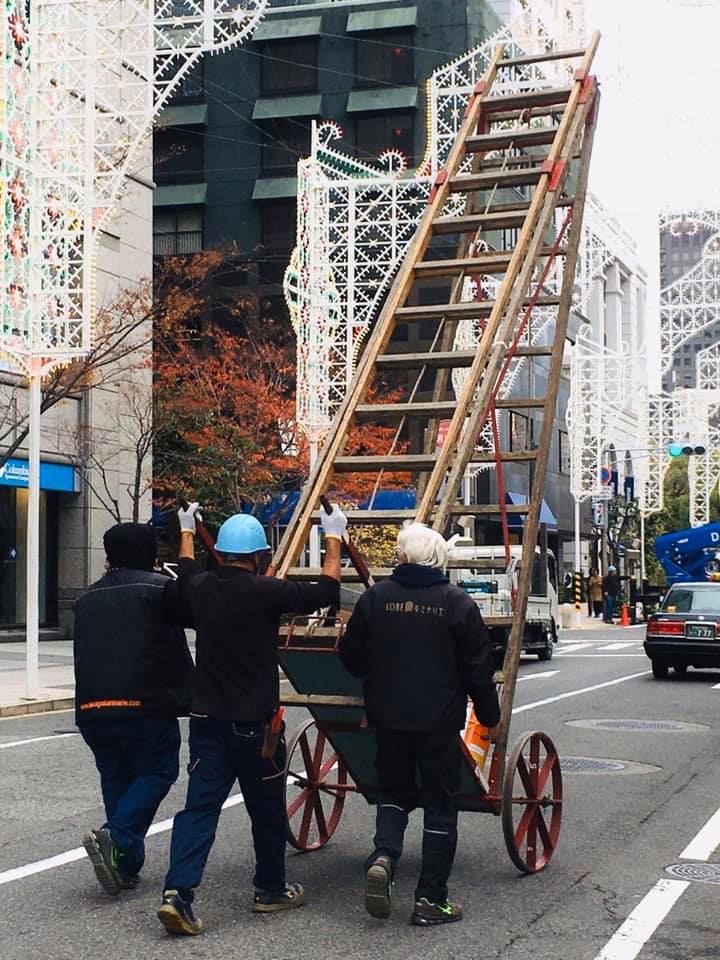 KOBE ルミナリエ 準備中