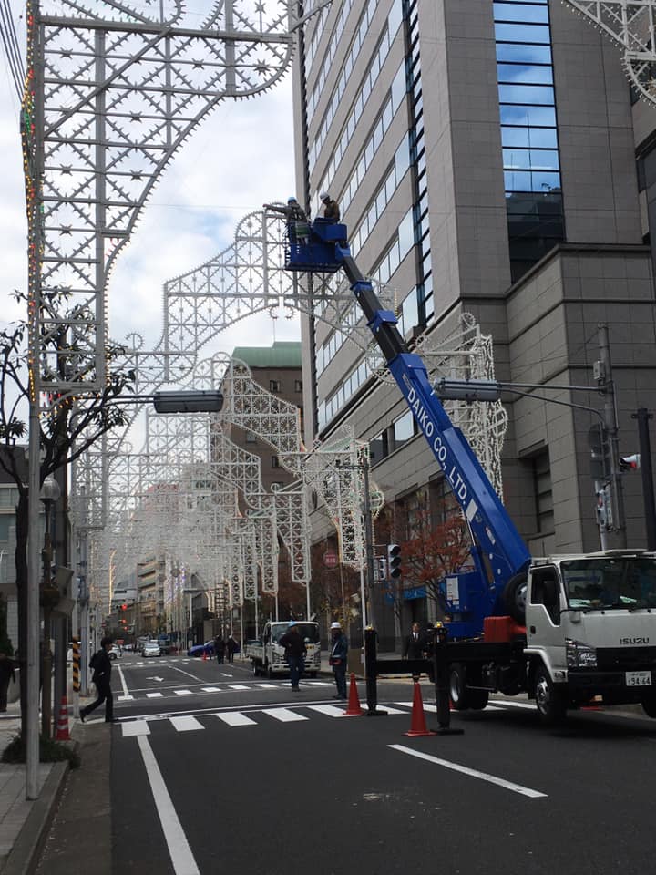 KOBE ルミナリエ 準備中