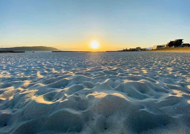 明石大蔵海岸にて
