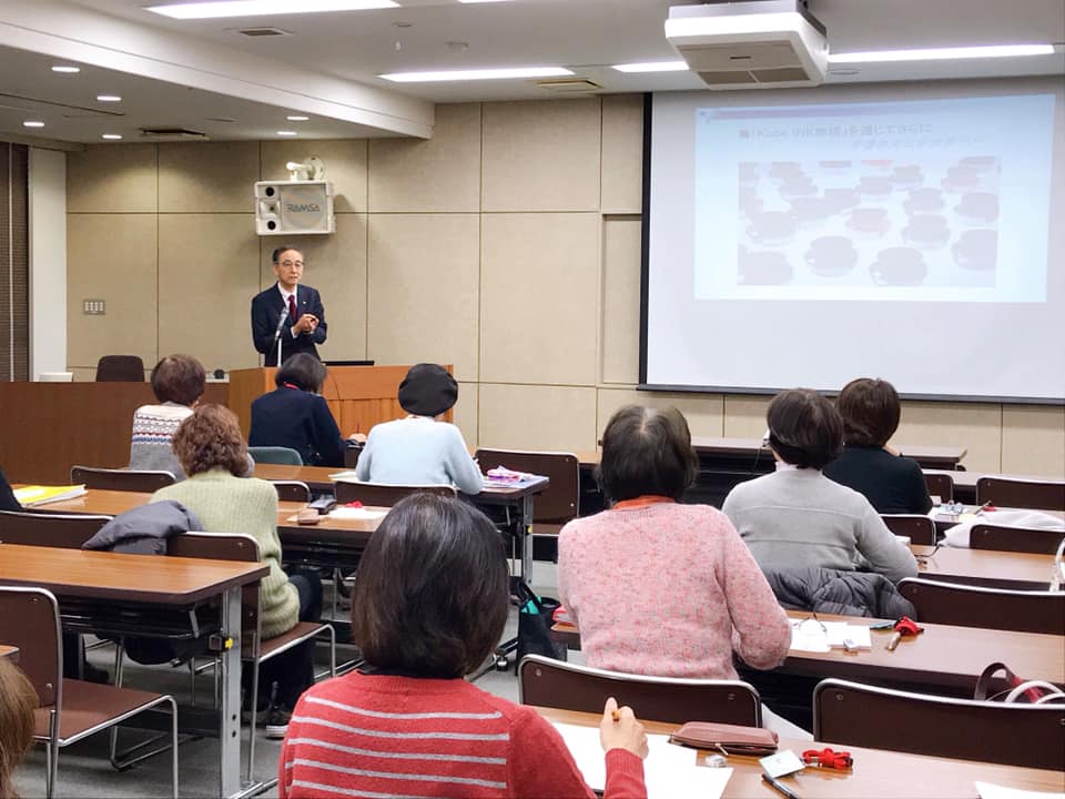 神戸婦人大学にてKobe IＮK物語開発秘話