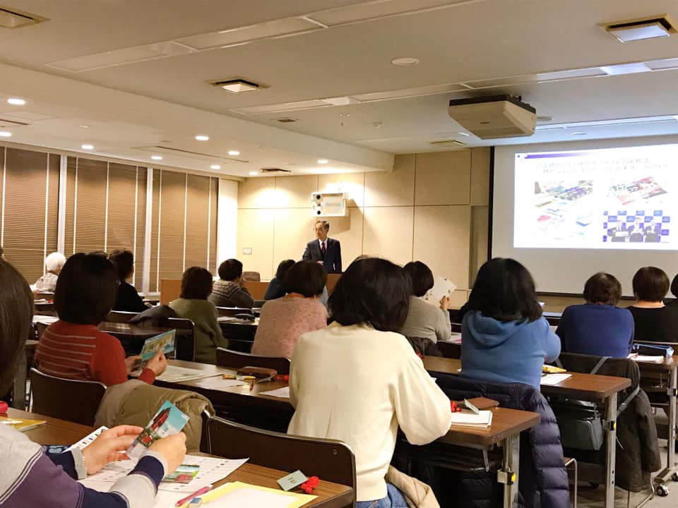 神戸婦人大学にてKobe IＮK物語開発秘話